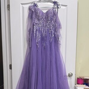 Elegant Purple Kids Dress